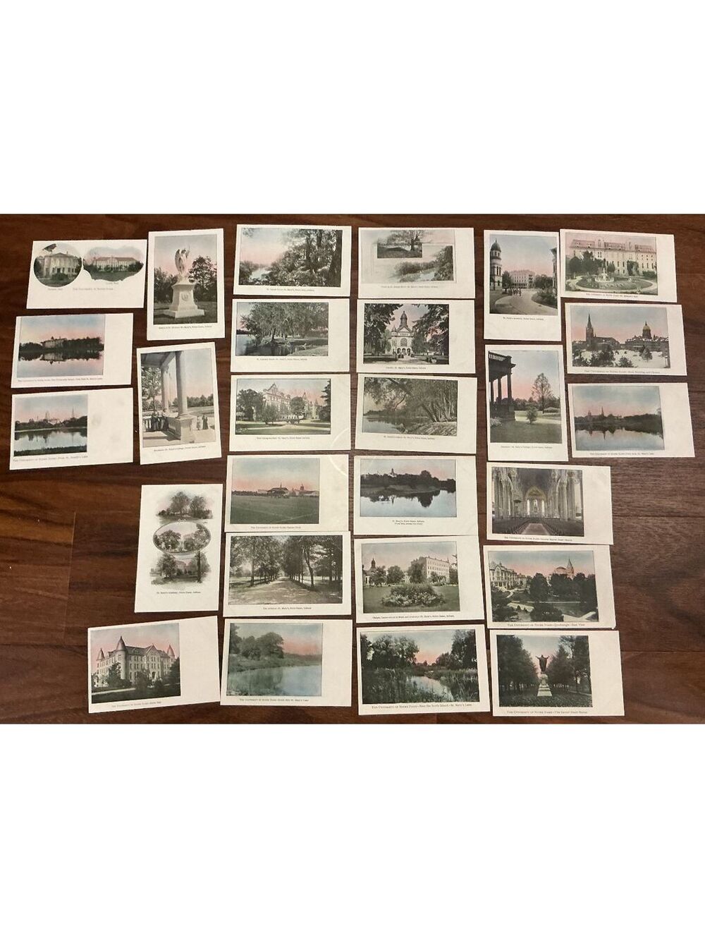 Lot of Antique Postcards of Notre Dame University Indiana